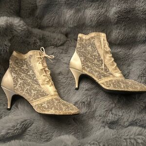 Lacey Lace-up Booties